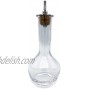 Del Rey Barware Bitters Bottle 90ml Crystal Clear Glass with Cork Dasher Top for Bartenders