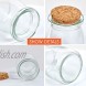 Glass Favor Jar with Cork Lids Hoa Kinh 15 Pack 3.4Oz Glass Flavor Jars Small Clear Glass Container for Candy Pudding Jam Yogurt Spices Honey Wedding Favors