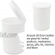 GriploK 30 Dram Pop Top Storage Bottles 150 Bottle Bulk Pack. Waterproof Airtight and Smell Proof Container. Dispensary Dry Herb Containers. Certified Child Resistant. BPA Free. [White]