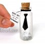 Groomsmen and Best Man Proposal | Suit Up Card in a Bottle | Will You Be My Groomsman | Bachelor Party Presents Suit Up Bottle with a Card Groomsman