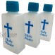 Holy Water Bottle Mini Plastic Vessel Pack Empty Container for Travel Set of 3