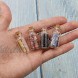 JIUWU 40 Pack 3ml Mini Clear Cork Stoppers Glass Bottles Wishing Message Small Jars DIY Art Crafts Decoration Drifting Vials for Projects Wedding Party Favors