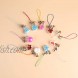 JIUYUE Mini Cute Glass Bottles Pendants Mixed 10 Shape Small DIY Hanging Bottles with Cork DIY Jars Gifts Vial