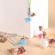 JIUYUE Mini Cute Glass Bottles Pendants Mixed 10 Shape Small DIY Hanging Bottles with Cork DIY Jars Gifts Vial