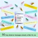 Long Distance Relationships Gifts Love Messages in a Bottle Gift for Boyfriend or Girlfriend 50PCS Pre-Written Love Capsules Letters in Plastic Jar