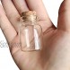 Luo House 10PCS 15ml Cute Small Cork Stopper Glass Bottle Vials Jars with Cork 30x40mm