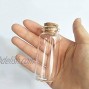 Luo House 10pcs 30ml Cork Stopper Glass Bottle Vials Jars with Cork Wishing Bottle Wedding Favor 30x70mm