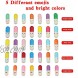 Mczxon Capsule Letters Message in a Glass Bottles 50Pcs Cute Smiling Face Love Friendship Letter Color Pill with Wishing Bottle Message Pills for Boys Girls Friends Family