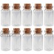 Mini Glass Bottles Cork Tops for Camping Project Arts & Crafts Jewelry Stranded Island Message Wedding Wish Party Favors 10 Pack