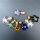 Mini Tiny Color Glass Cork Bottles-Five-Pointed Star Vial-DIY Pendants for DIY Arts Crafts Projects Home Decoration Birthday Gift Party Favors Pack of 7