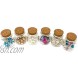 Small Glass Bottles with Cork Stoppers Set of 16 Mini Jars 20ml for Party Favors Wedding Baby Shower Decorations Arts & Crafts and DIY Projects