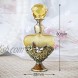 YU FENG Small Decorative Glass Perfume Bottle Empty Vintage Butterfly Flower Style Heart Shape Crystal Perfume Holder Container Scent BottleCapacity:5ml