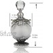 YUFENG Vintage Empty Refillable Perfume Bottles Realistic Jewelled Crystal Stopper Red Glass Ornament