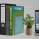 Acrimet Premium Metal Bookends Heavy Duty Green Color 1 Pair