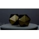 Ambipolar Geometric Shelf Decor Ball Shape Iron Cast Decorative Bookend Or Organizer 2 Pack Gold New Size