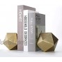 Ambipolar Geometric Shelf Decor Ball Shape Iron Cast Decorative Bookend Or Organizer 2 Pack Gold New Size
