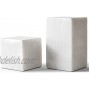 &Minimal Marble Bookends Modern Decorative Bookends Natural Polished White Marble Bookends Heavy & Solid Book Stoppers Set of 2
