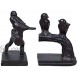 Comfy Hour Farmhouse Home Decor Collection Polyresin Solid Heavy Set of L R Birds On Branch Art Bookends 1 Pair