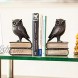 Danya B. Owl Bookends Decorative Rustic Bookshelf Decor Owls Bookend Set for Heavy Books Bronze Finish