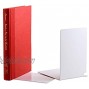 Design Ideas Hidden Bookend Epoxy-Coated Steel Invisible Bookends 1 Set of 2 White