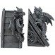 Design Toscano CL55773 Castle Dragon Gothic Decorative Bookend Statues 8 Inch Set of Two Grey 2 Count