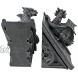 Design Toscano CL55773 Castle Dragon Gothic Decorative Bookend Statues 8 Inch Set of Two Grey 2 Count