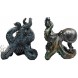 Ebros Nautical Coastal Sea Monster Octopus Bookends Set Statue in Faded Bronze Antique Finish 6.25 H Mythical Sea Giant Cthulhu Kraken Decorative Office Study-Room Library Desktop Decor Figurines
