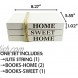 FOONEA Decorative White Books Home Sweet Home Stacked Books Rustic Farmhouse Accent Decor for a Living Room Coffee Desk Entryway Shelf End Table Mantel and Bedroom Night Stand Set of 3