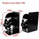 Imperial Stormtrooper Book Ends Black Metal Mask Book Ends for Home Shelf Decorative Heavy Duty Bookend Stormtrooper Book Stopper The Force Bookshelf Book Stand Books Support