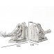 Jemeni Cast Iron Birds Book Ends 1 Pair BookEnds Whitewashed Finish