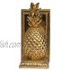 Loui Michel Cie Set of 2 10x4x9 Pineapple Bookend Gold