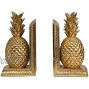 Loui Michel Cie Set of 2 10x4x9 Pineapple Bookend Gold