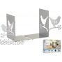 MAXFOUNDRY Bookends Pair Book Ends to Hold Books Bird on Branch Design Home Office & Bookshelf Decorative Book Stopper Rust-Proof Metal & Anti-Slip Shelves Bookend Support Holder Silver