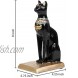 MyGift Ancient Egyptian Cat Goddess Bastet Decorative Bookends Set of 2