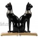 MyGift Ancient Egyptian Cat Goddess Bastet Decorative Bookends Set of 2