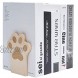 Pandapark Wood Paws Bookends,Nature Coating,Decorative Bookend Paws-Maple