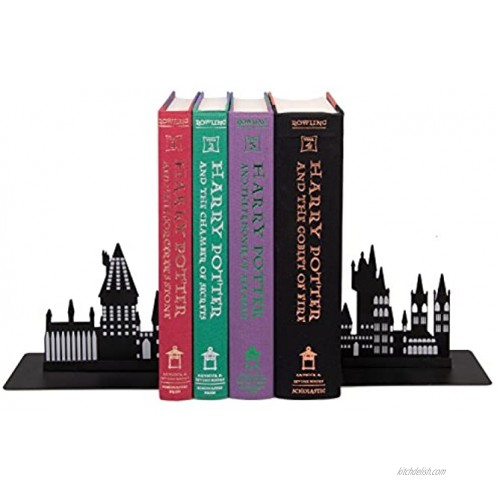 Seven20 Harry Potter Hogwarts Bookends Decorative Metal Hogwarts School Castle Design
