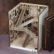suruim Wooden Magic School Spiral Staircase Book Nook Inserts Art Bookends DIY Bookshelf Decor Stand Decoration Fairy Garden Miniatures Home Decoration Accessories