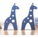 VOSAREA Giraffe Non Skid Bookends Book Supports Book Stands Book Ends Office Bookends for Gift 2Pcs Blue