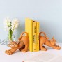 Whimsical Orange Cats Smiling Decorative Bookends Set Happy Cat Collection Cat Lover Gifts for Women Cat Lover Gifts for Men Decorative Bookends Home Office Decoration