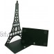 Winterworm Stylish Classical Hollow Out Modern France Paris Landmark Eiffel Tower Metal Decorative Bookend Book End Book Organizer for Library School Office Home Desk Study Gift Black