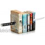 ZWCIBN Book Ends Decorative Modern Metal Funny Unique Black DVD Bookends for Shelves Katana Book Stopper Holder for Office Home  Desk Gifts Book Stands for Men and Book Lovers