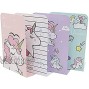 Zyners 8 Pieces Bookends Metal Bookends for Shelves Non-Skid Heavy Duty Unicorn Cute Book Ends for Kids Girls Children5.3 x 4 x 7.5 inches
